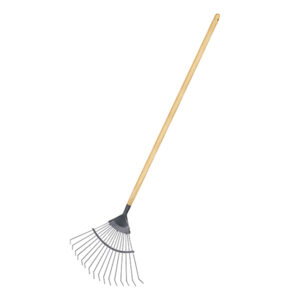 Carbon Steel Long Handled Lawn Leaf Rake
