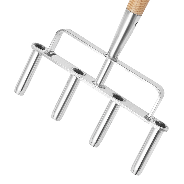 Stainless Steel 4 Prong Lawn Aerator Detail Shot Stainless Steel 4 Prong Lawn Aerator - Image 2