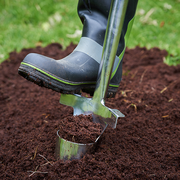 Stainless Steel Long Handled Bulb Planter In-Use Image 1 Stainless Steel Long Handled Bulb Planter - Image 3