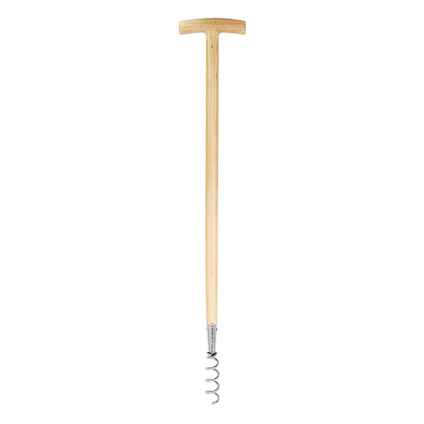 Stainless Steel Long Handled Corkscrew Weeder Main Image Stainless Steel Long Handled Corkscrew Weeder