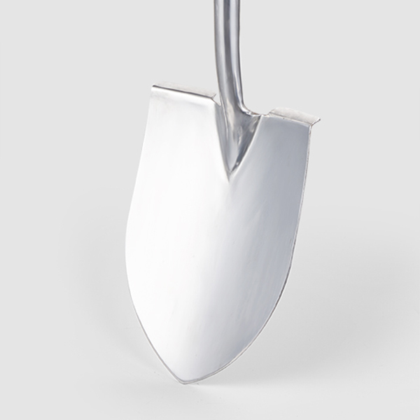 Stainless Steel Long Handled Pointed Spade Detail Shot Stainless Steel Long Handled Pointed Spade - Image 2