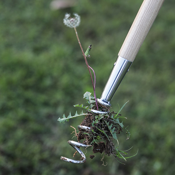 Stainless Steel Hand Corkscrew Weeder In-Use Image 1 Stainless Steel Hand Corkscrew Weeder - Image 3